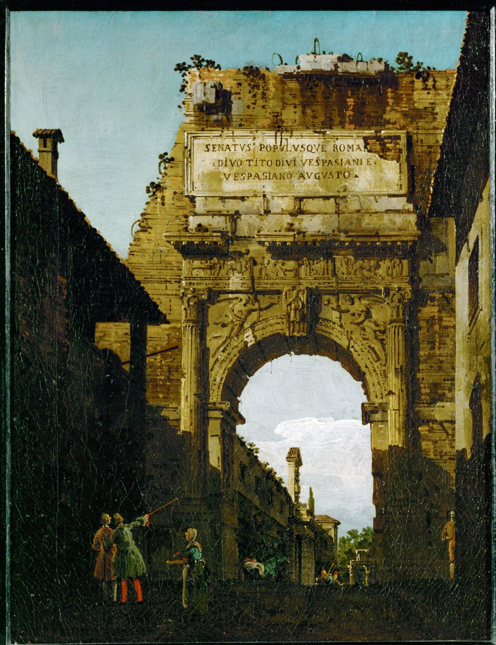 Der Titusbogen in Rom von Bernardo Bellotto