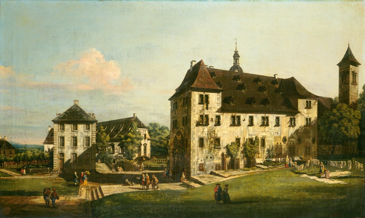 Die Festung Königstein: Innenhof mit der Magdalenenburg von Bernardo Bellotto