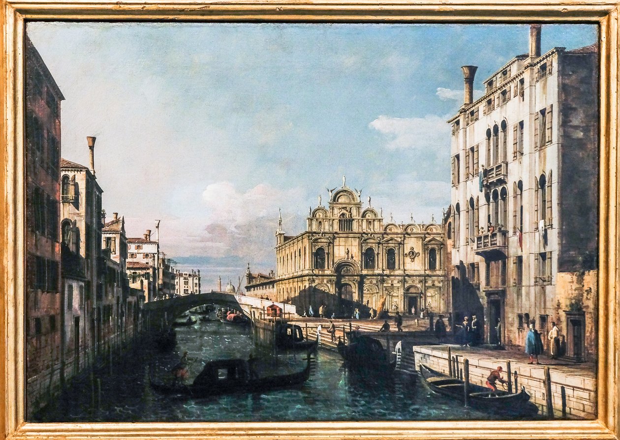 Der Rio dei Mendicanti und die Scuola di San Marco von Bernardo Bellotto