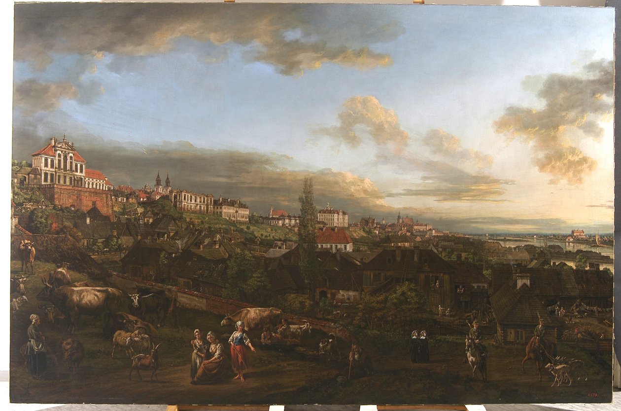 Ansicht von Warschau mit dem Ordynacki-Palast, 1772 von Bernardo Bellotto