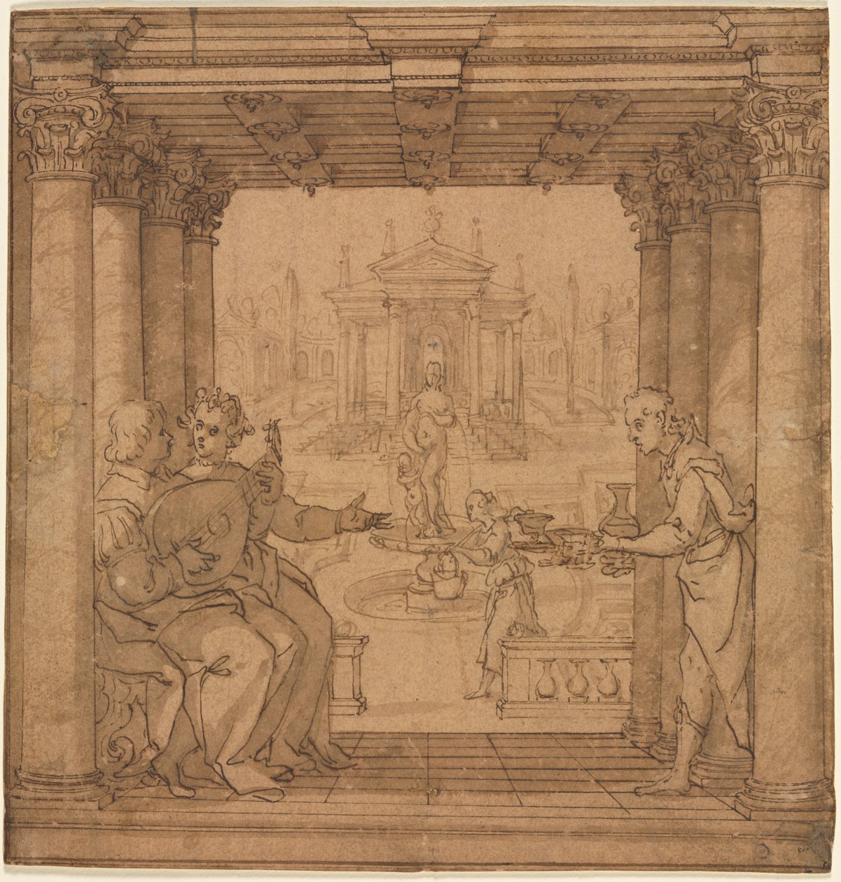 Illustration aus Torquato Tassos Gerusalemme Liberata, 1586-1590 von Bernardo Castello