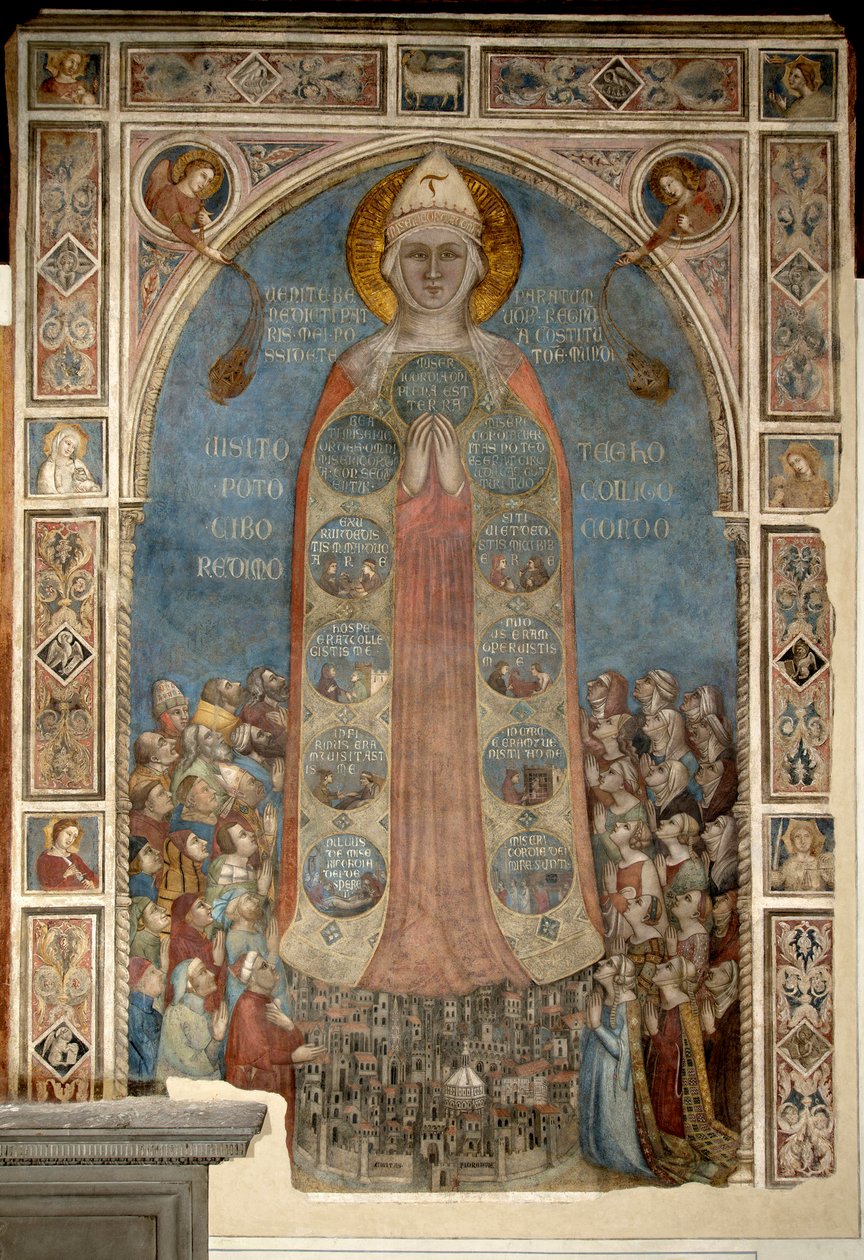 Madonna der Barmherzigkeit - Madonna della Misericordia von Bernardo Daddi (1290-1350) von Bernardo Daddi