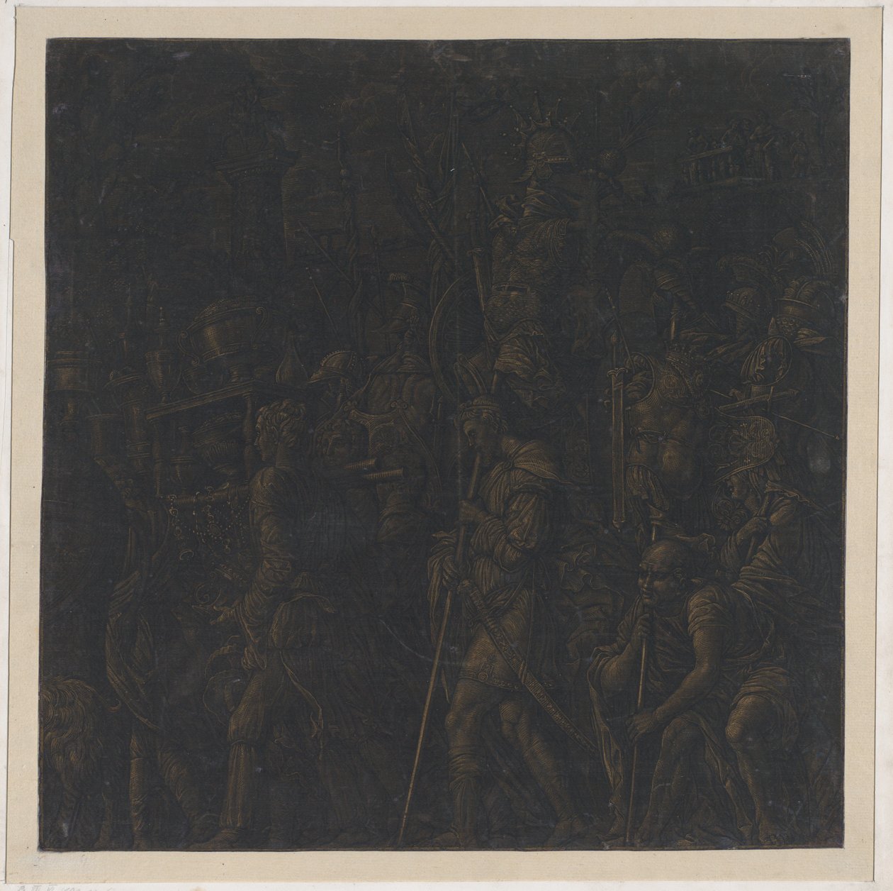 Blatt 8 aus Die Triumphe Caesars, nach Mantegna, 1599 von Bernardo Malpizzi