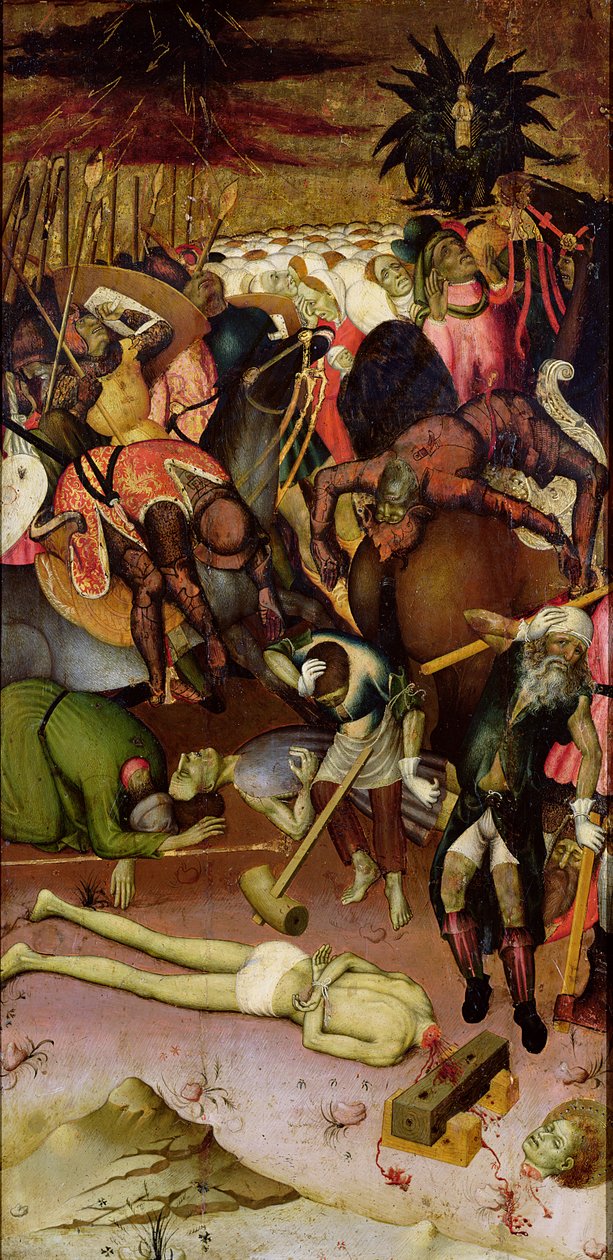 Die Enthauptung des Heiligen Georg, Tafel eines Altars, ca. 1435 von Bernat Martorelli