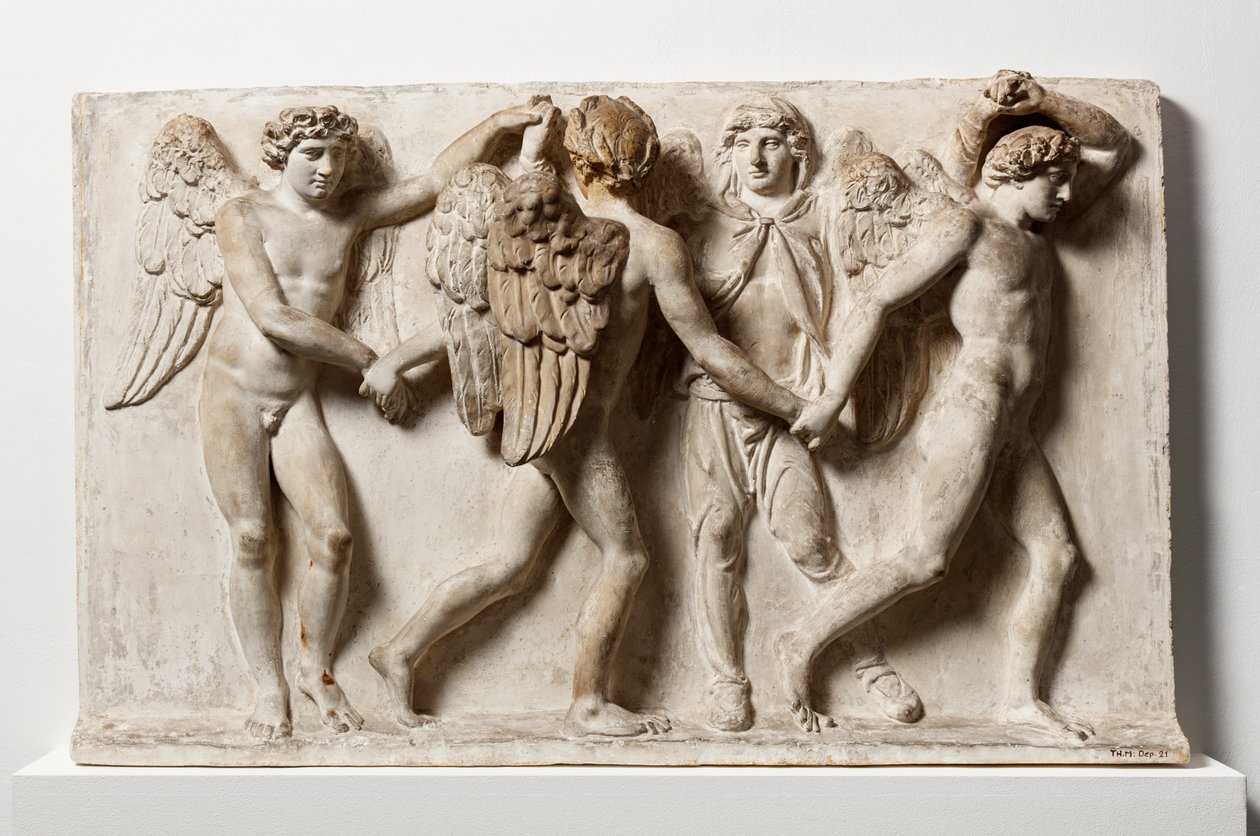 Die Jahreszeiten. Symbolisiert durch vier menschliche Figuren von Bertel Thorvaldsen