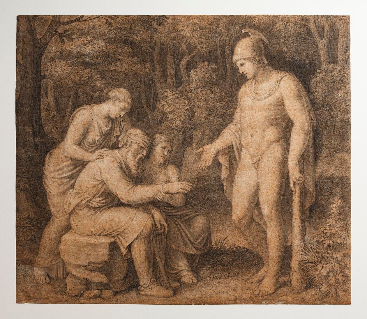 Ödipus in Kolonos von Bertel Thorvaldsen