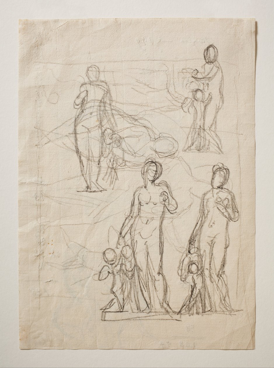Venus und Amor. Amors Pfeile geschmiedet in der Schmiede des Vulkan von Bertel Thorvaldsen