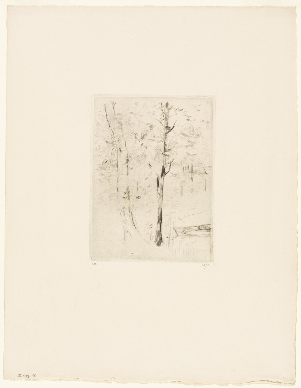 Der See im Bois de Boulogne von Berthe Morisot