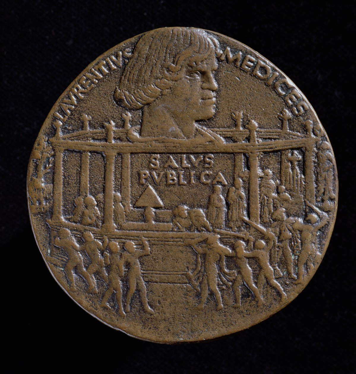 Medaille mit dem Kopf von Lorenzo De