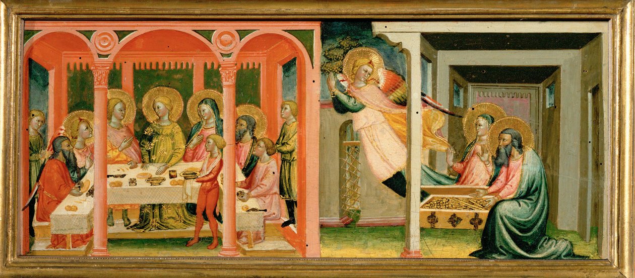 Szenen aus der Geschichte von Tobias: Er heiratet Sarah von Bicci di Lorenzo