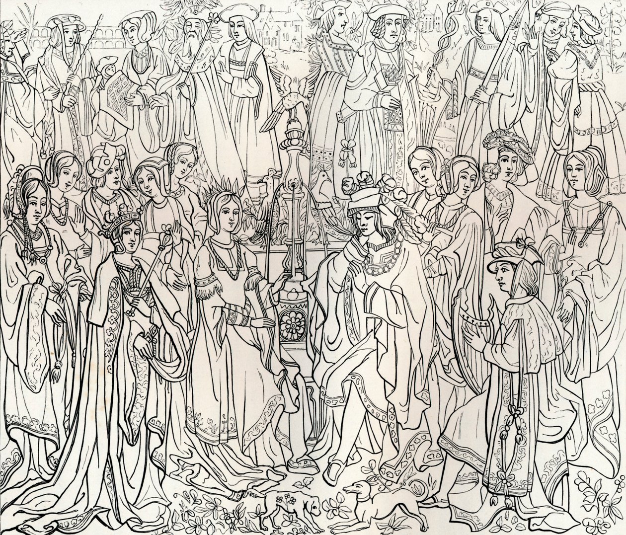 Hochzeit von König Ludwig XII. von Frankreich und Mary Tudor, 16. Jahrhundert, 1849 von Bisson and Cottard