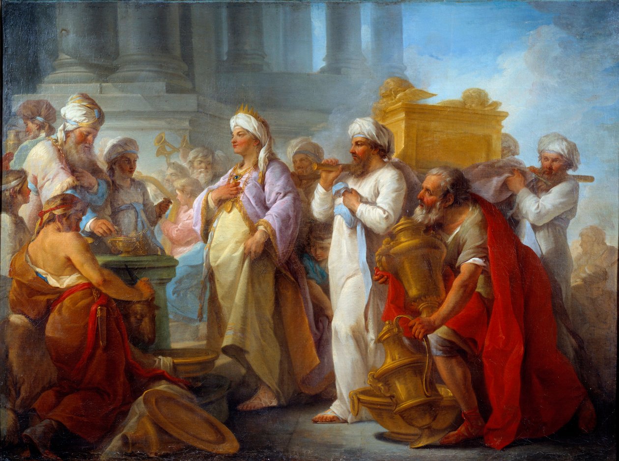 Salomo vor der Bundeslade von Blaise Nicolas Le Sueur