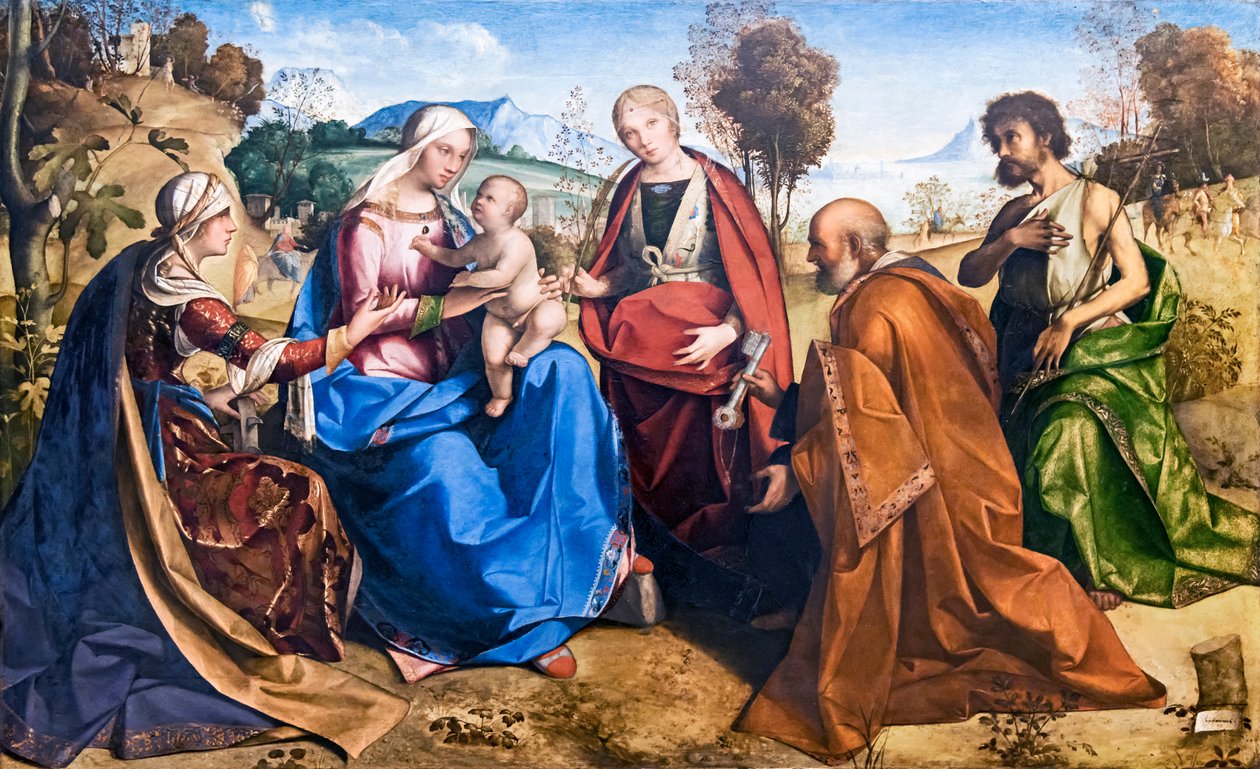 Mystische Hochzeit der Heiligen Katharina von Boccaccio Boccaccino