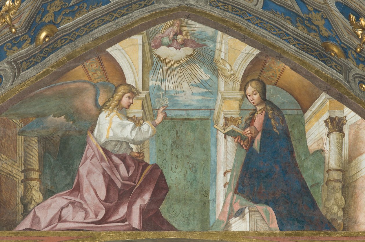 Sopran, Verkündigung 1506-07 von Boccaccio Boccaccino