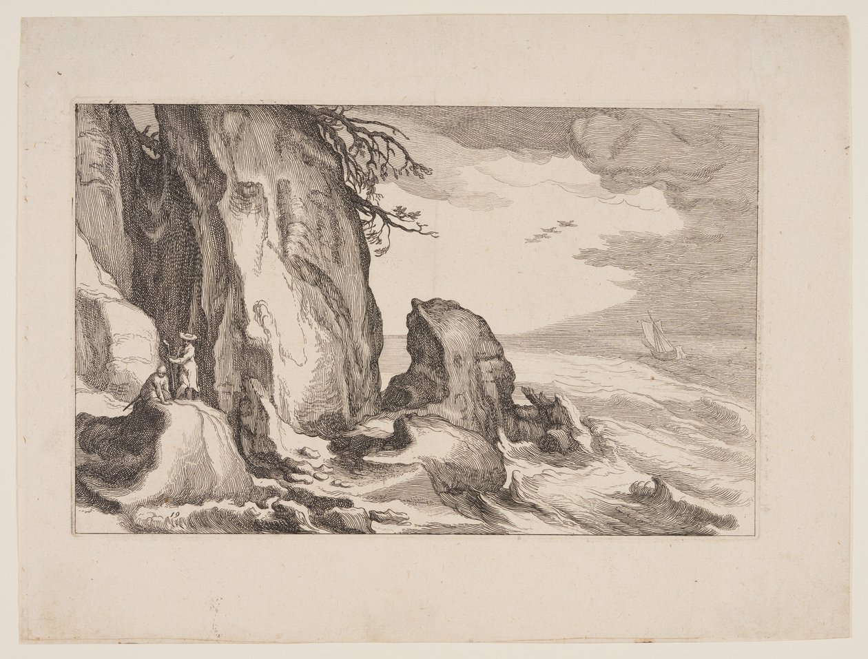 Tafel 19, aus Landschaften mit Bauernhäusern von Boetius Adams Bolswert