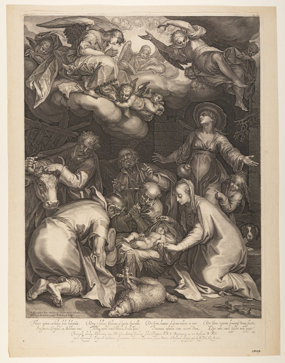 Die Anbetung der Hirten von Boetius Adams Bolswert