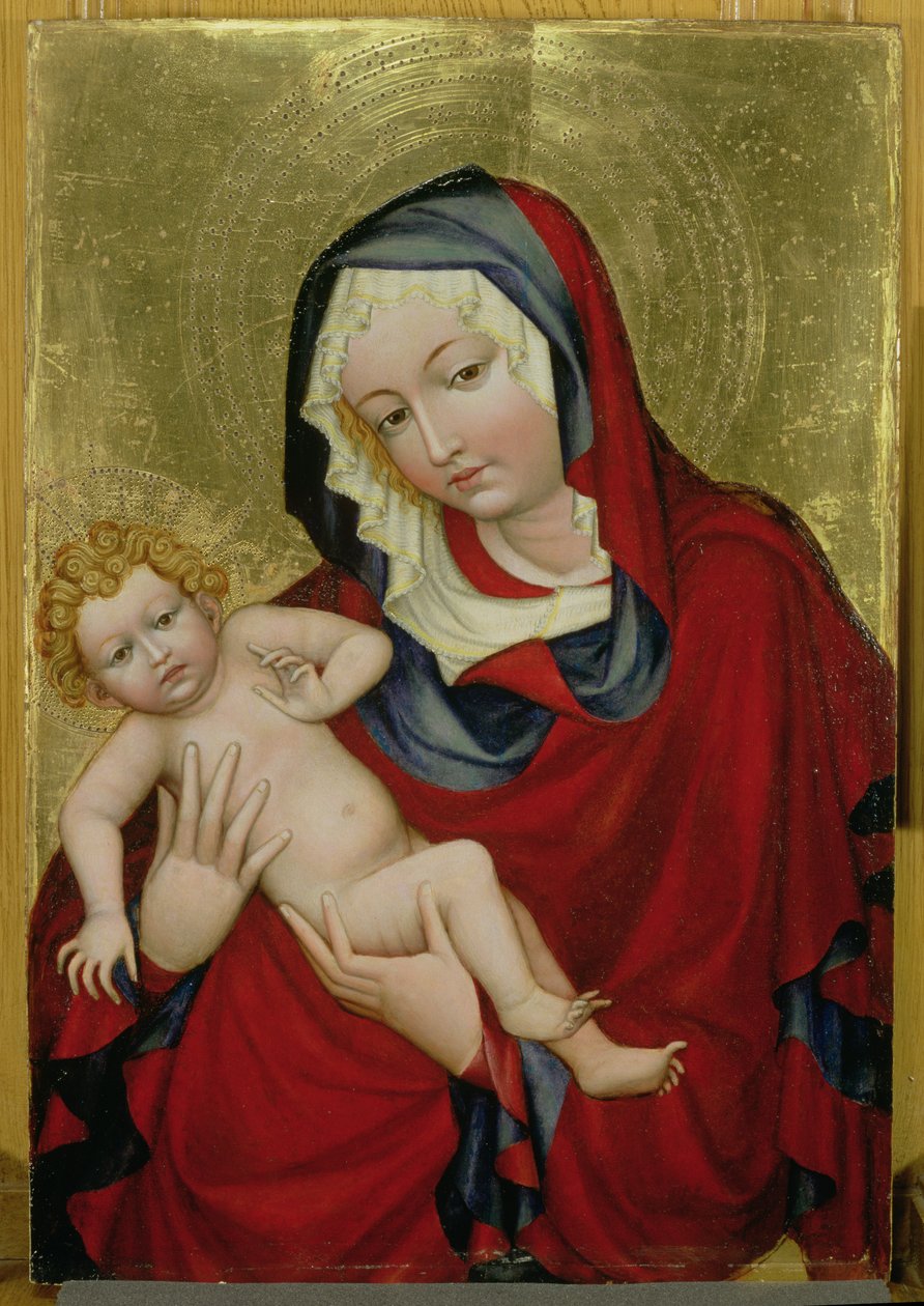 Jungfrau und Kind, ca. 1400 von Bohemian School