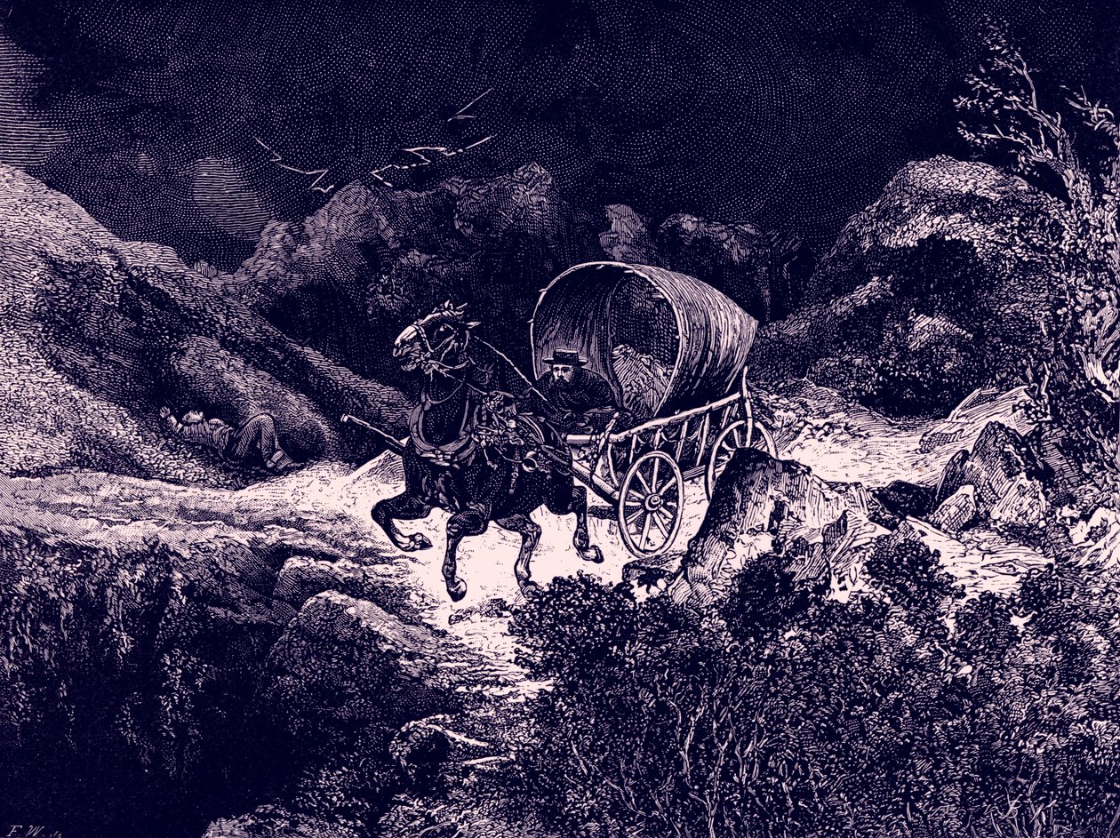 Kalifornische Wagenfahrt bei Nacht von Bohuslav Kroupa