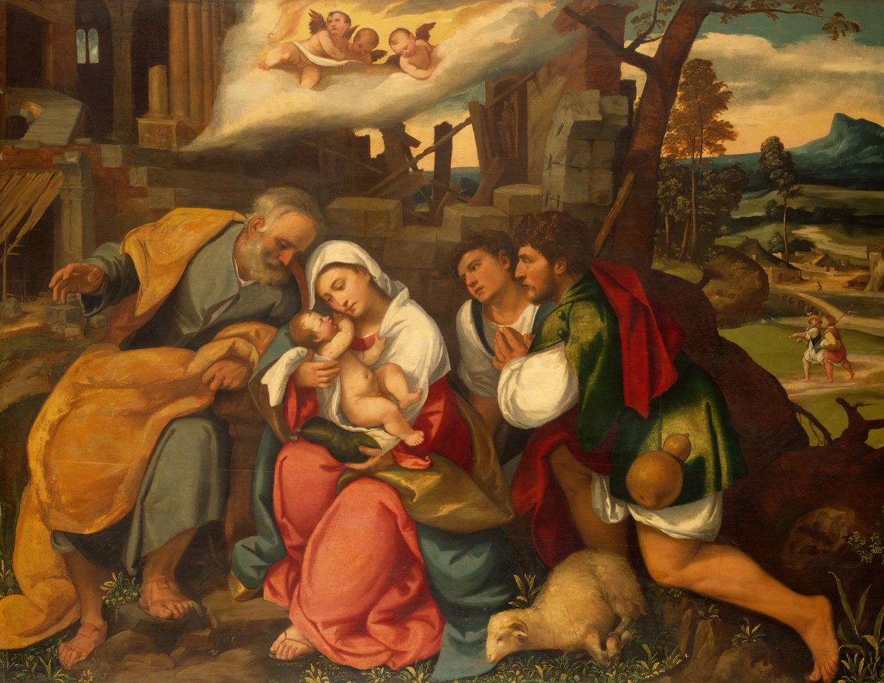Die Anbetung der Hirten, 1540 von Bonifacio de