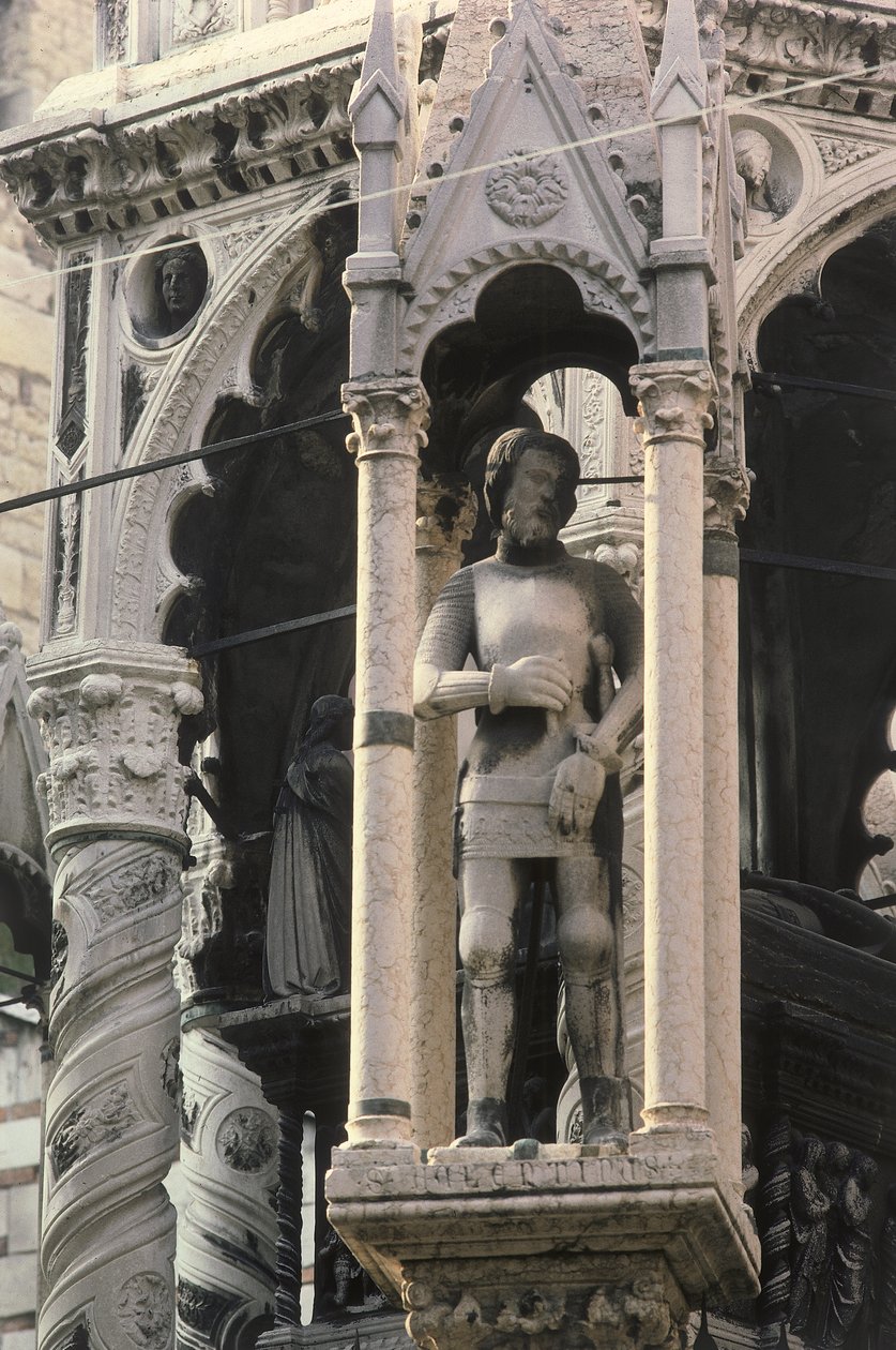 Detail vom Grab der Scaliger, 1277-1387 von Bonino da Campione