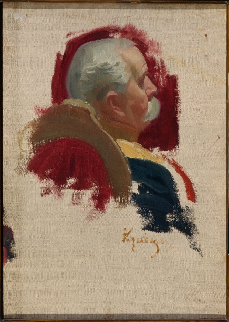 Porträt von Peter Sabourov, russischer Diplomat von Boris Mikhailovich Kustodiev