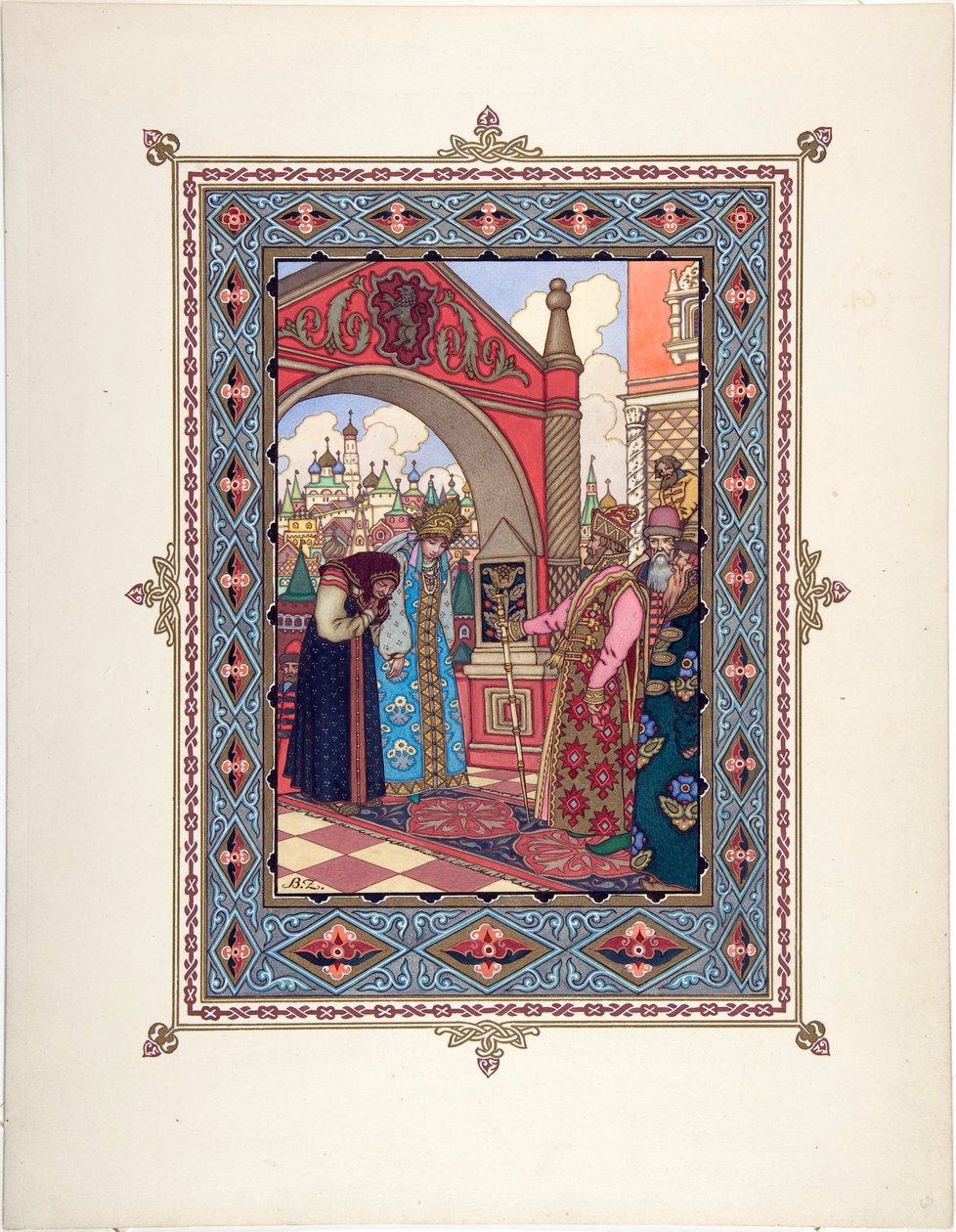 Vasilisa die Schöne - Illustration zum Märchen Vasilisa die Schöne von Boris Vasilievich Zvorykin