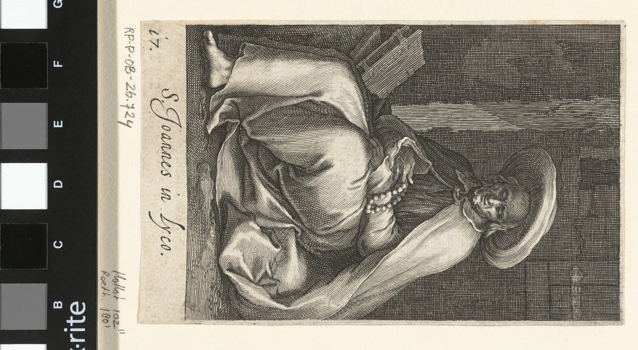 Heiliger Johannes von Lycopolis als Einsiedler in seiner Zelle von Boëtius Adamsz. Bolswert