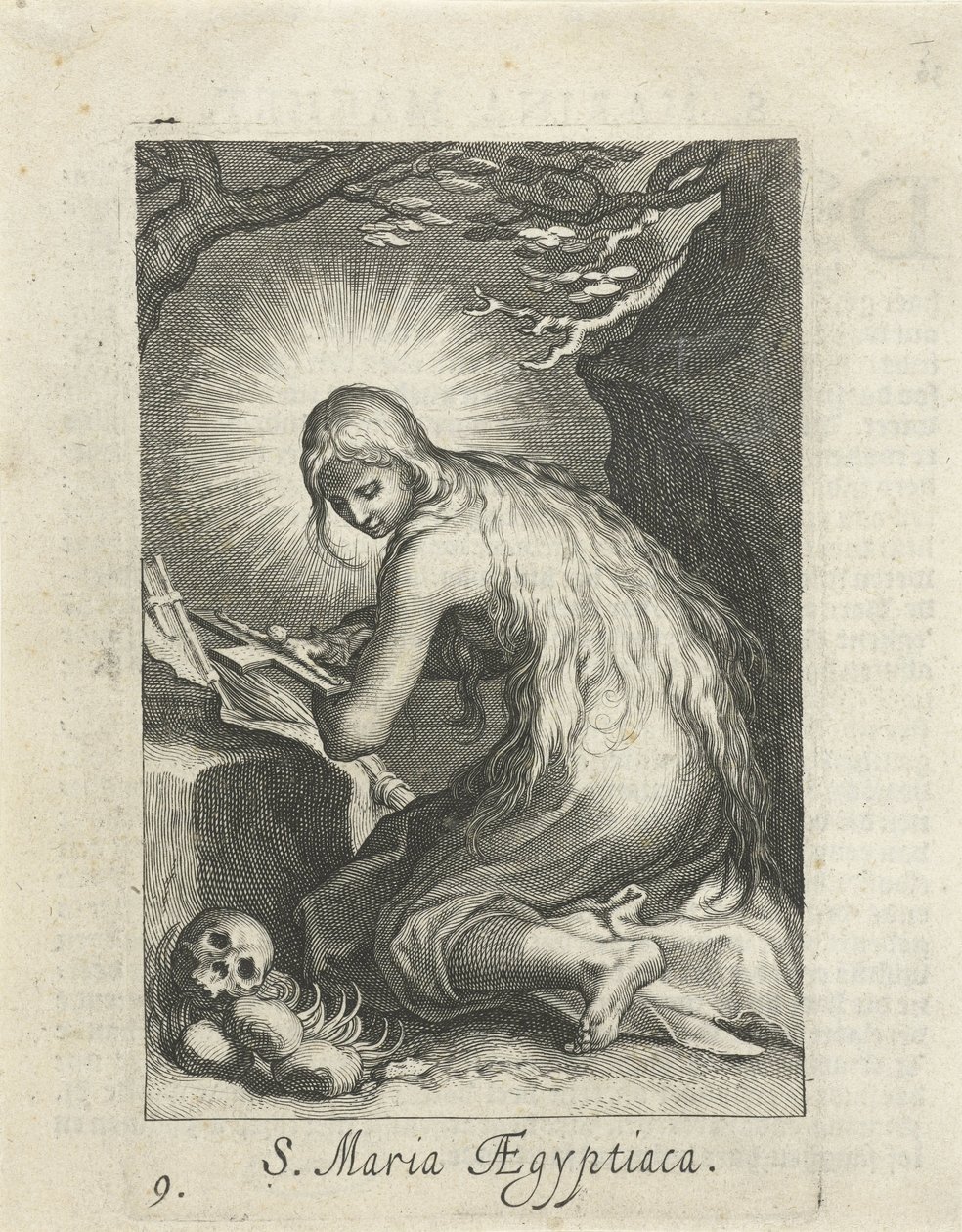 Heilige Maria von Ägypten als Einsiedlerin von Boëtius Adamsz. Bolswert