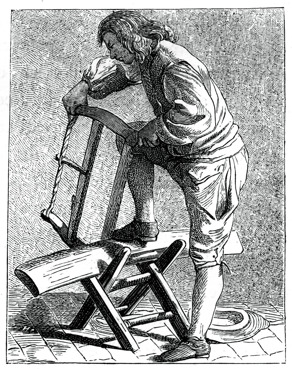 Ein Holzfäller, 1737-1742 von Bouchardon