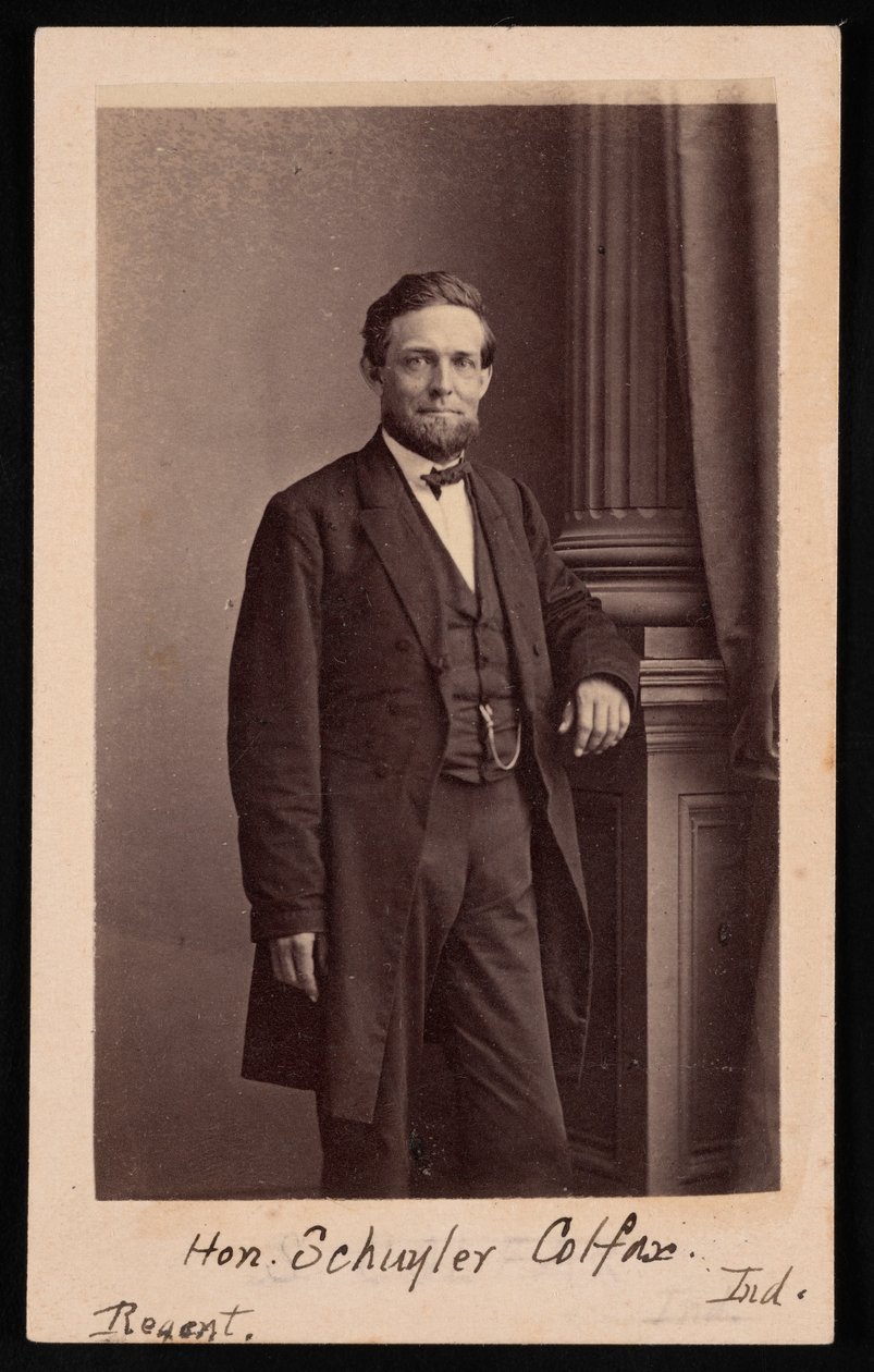 Porträt von Schuyler Colfax 1823-1885, vor 1885 von Brady