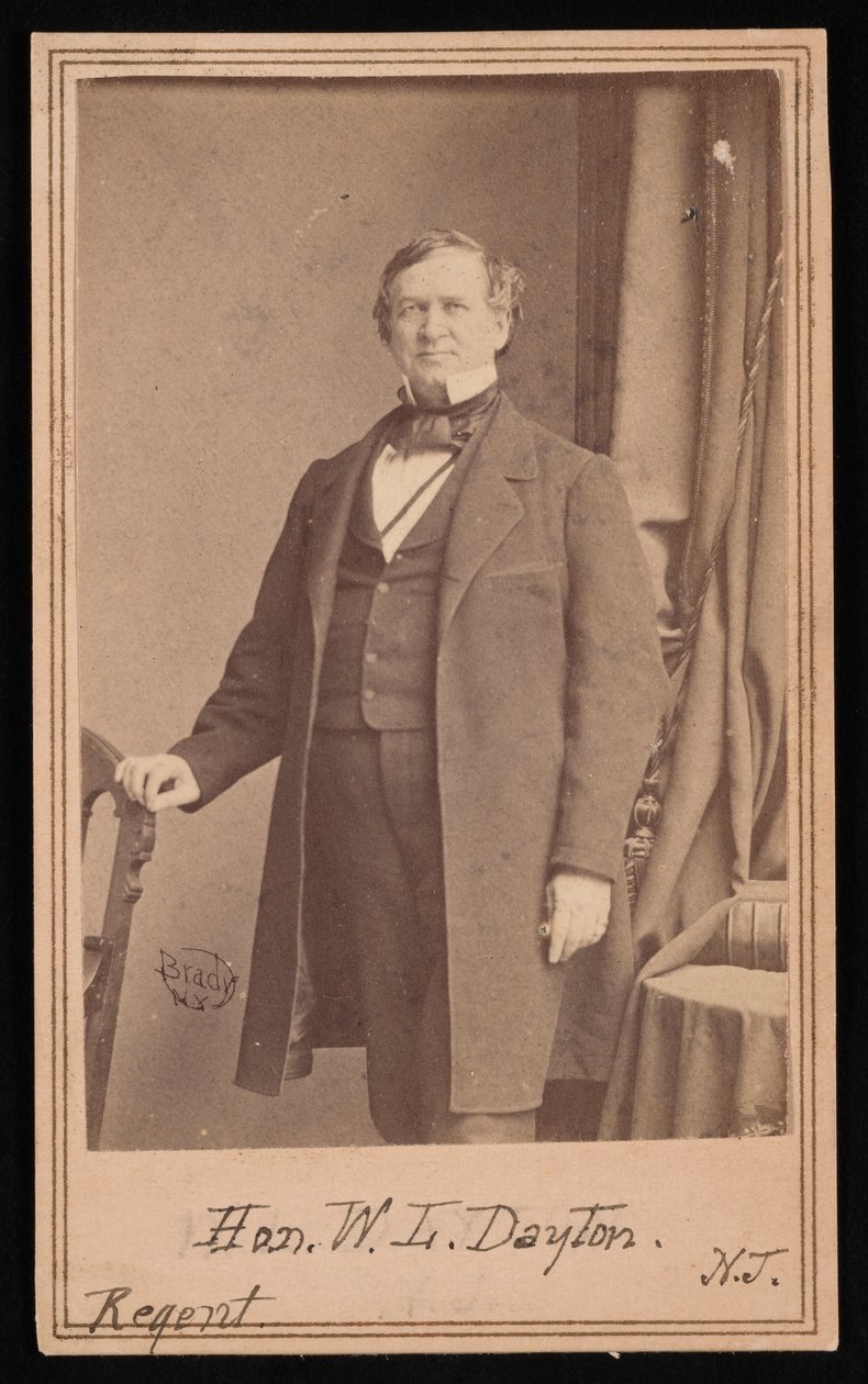 Porträt von William Lewis Dayton 1807-1864, vor 1864 von Brady