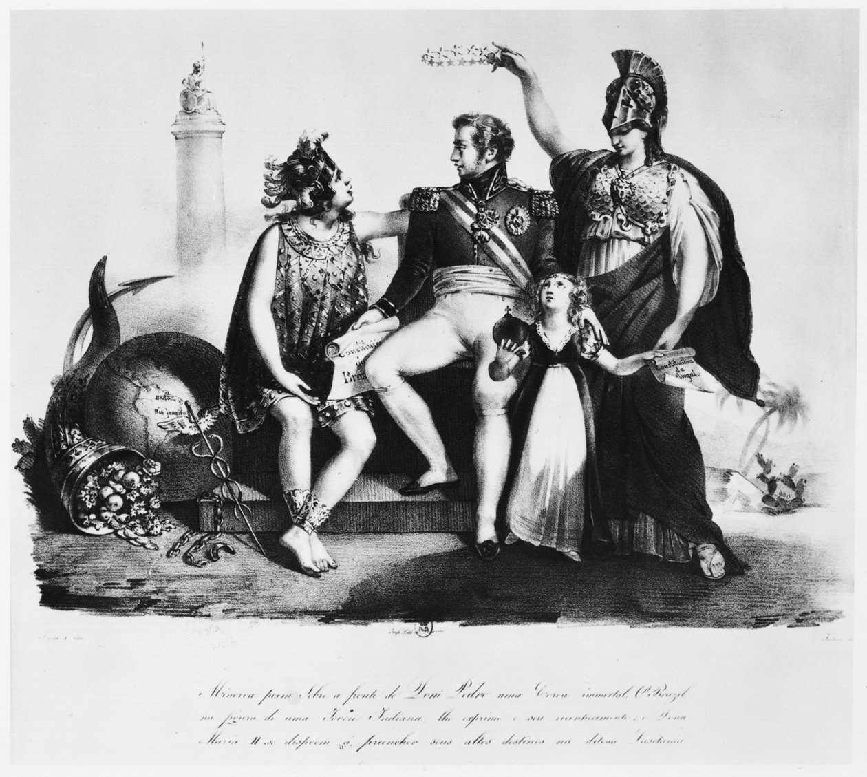 Pedro I (1798-1834), Kaiser von Brasilien, 19. Jahrhundert von Brazilian School