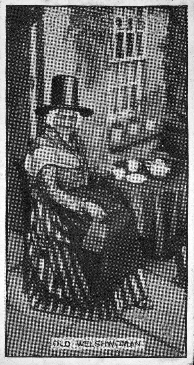 Alte walisische Frau, nach einer Fotografie aus dem späten 19. Jahrhundert von British Photographer