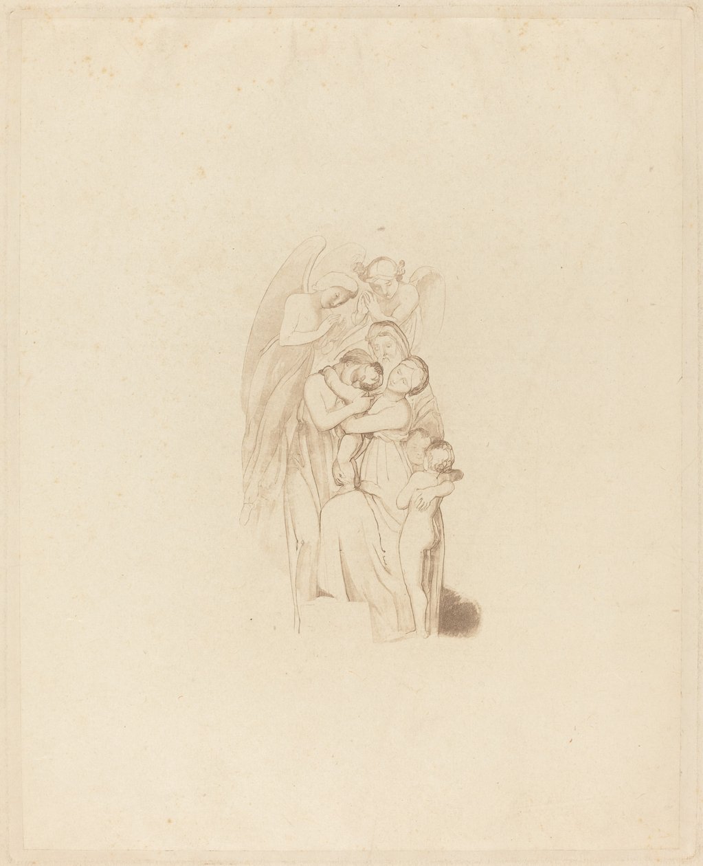 Heilige Familie mit Engeln l.1: Der Marsch des Intellekts von British 19th Century