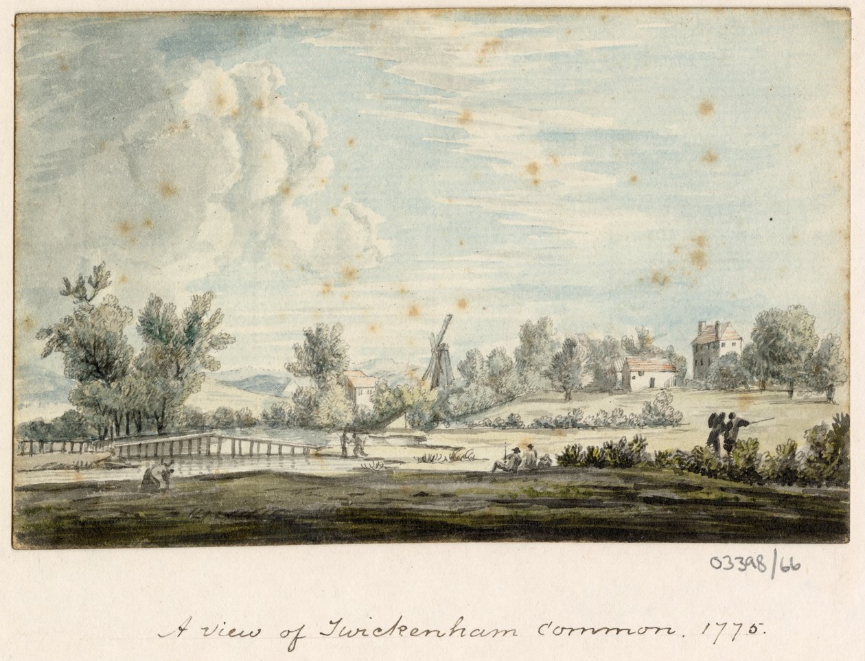 Eine Serie von Skizzen, Ansichten in Großbritannien, dem Kontinent und Amerika 1772-1778 (Aquarell) von British School