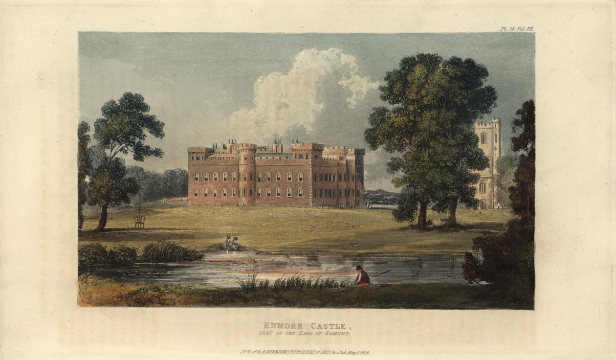 Enmore Castle, Somerset, Sitz des Earl of Egmont von British School