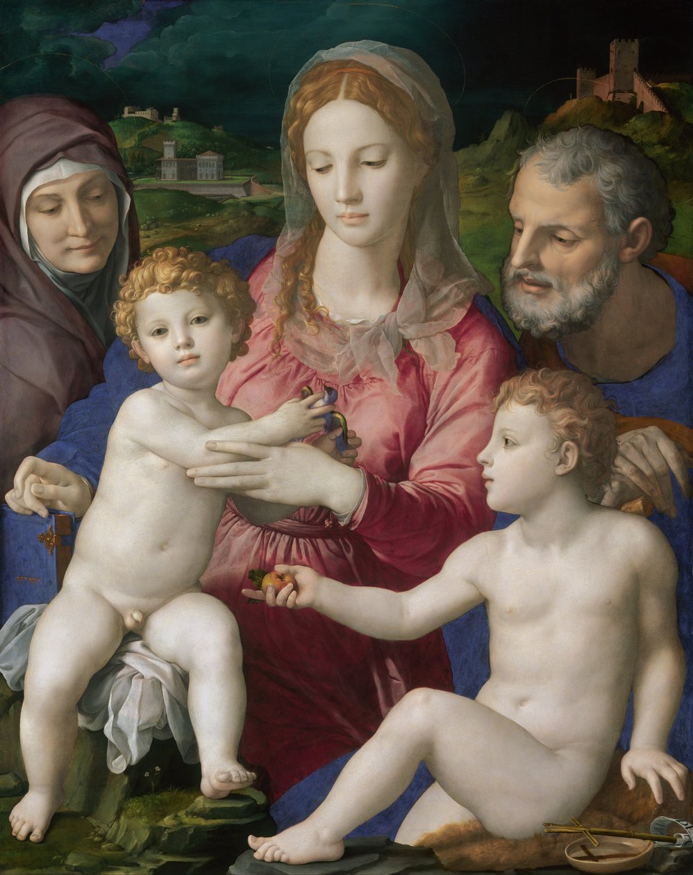 Heilige Familie mit St. Anna und dem kleinen St. Johannes von Bronzino