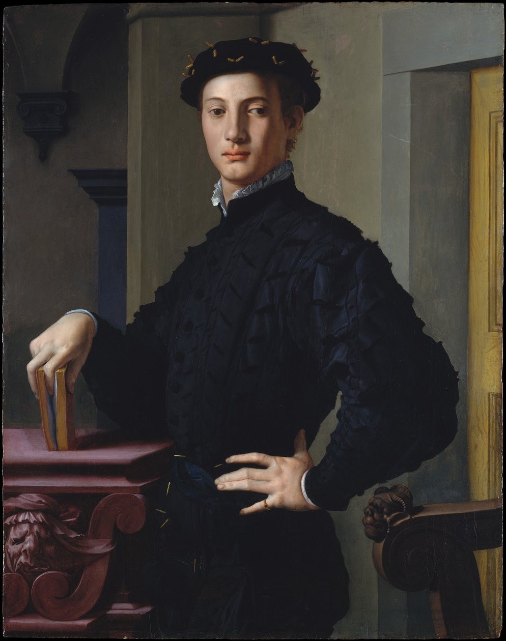 Ritratto di giovane uomo con libro von Bronzino