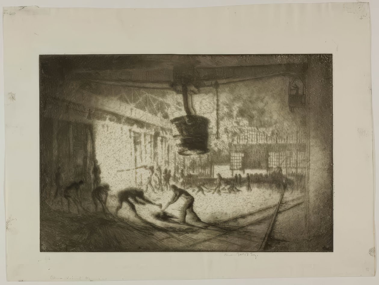 Chicago - Herdofen, Illinois Steel Co. von Bror Julius Olsson Nordfeldt