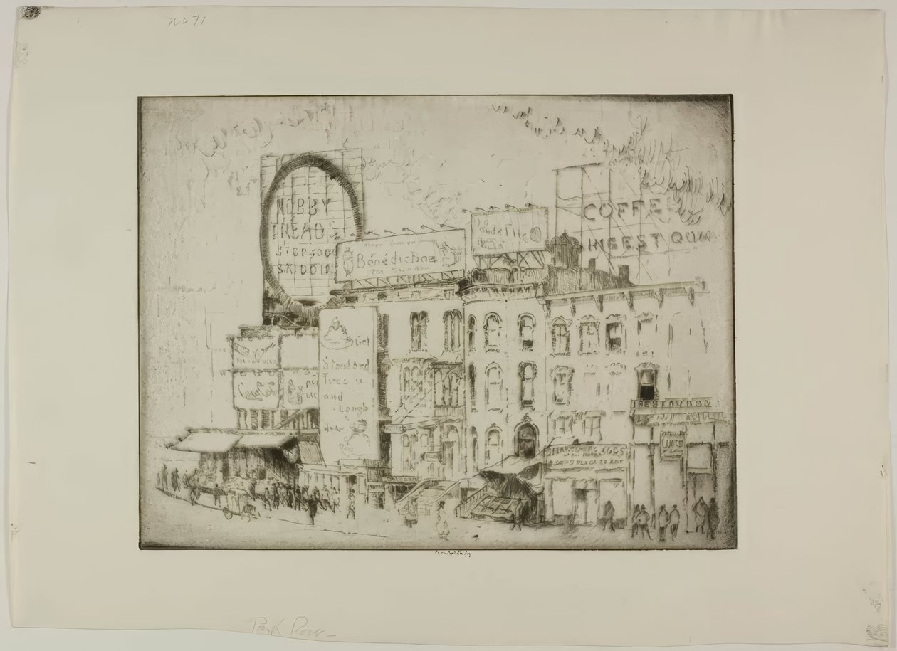 Chicago - Park Row von Bror Julius Olsson Nordfeldt