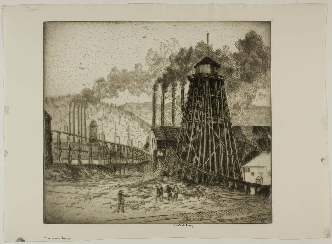 Der Wasserturm von Bror Julius Olsson Nordfeldt