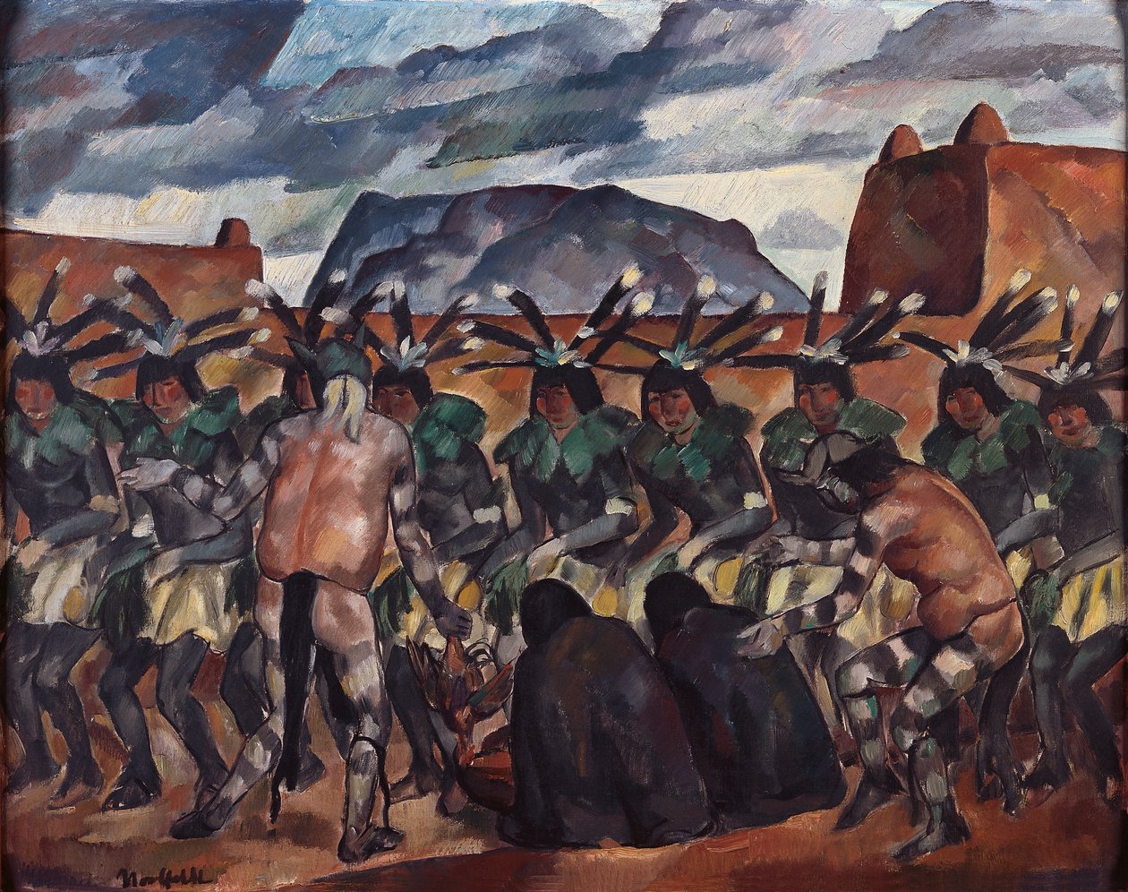 Donner-Tanz (auch bekannt als Der Feder-Tanz) von Bror Julius Olsson Nordfeldt