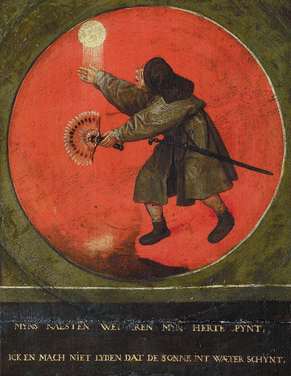 Der Erfolg meines Nachbarn ärgert mich. Ich will nicht, dass die Sonne auf das Wasser scheint, 1558 von Bruegel