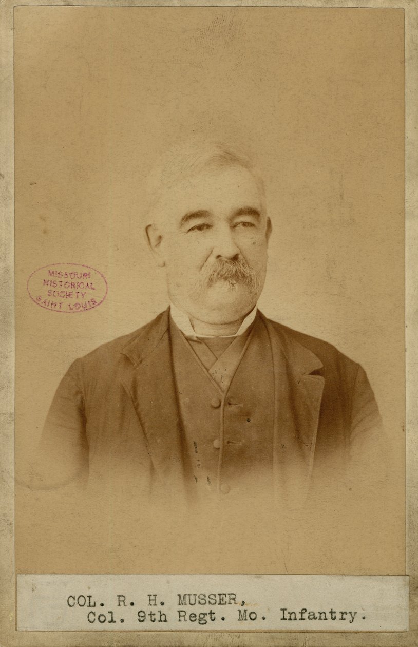 Richard H. Musser, Oberst, 9. Missouri-Infanterie (Konföderierte) von Brunswick J. Sharer