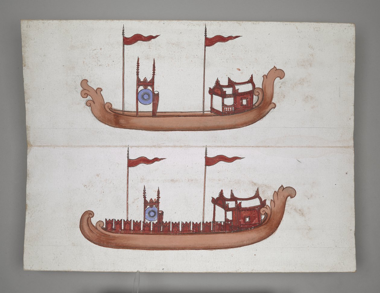 Königliche Barken und Boote von Burmese School