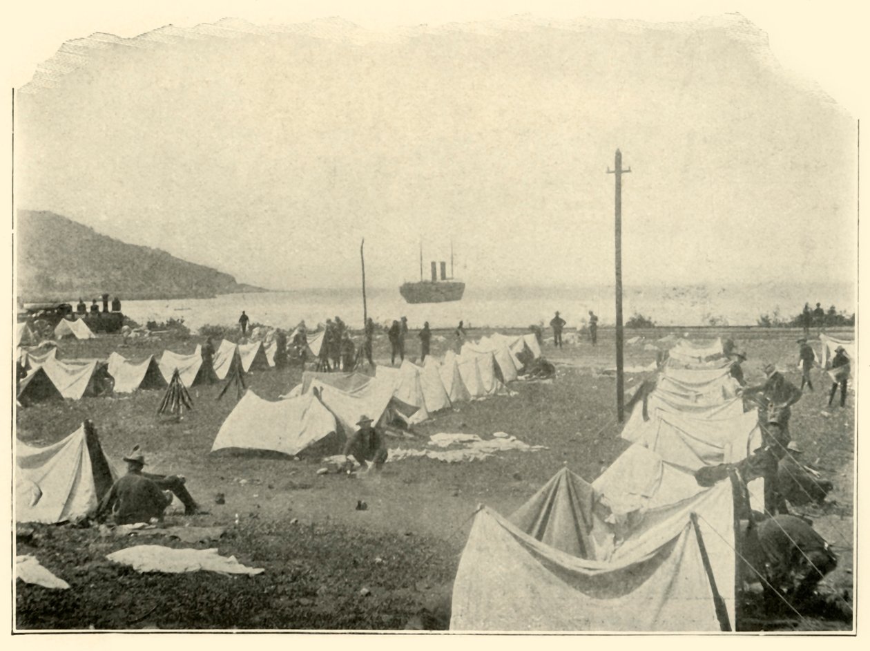 St. Paul in der Bucht, schießt über den Hügel...24. Juni, Spanisch-Amerikanischer Krieg, 1898 von Burr McIntosh
