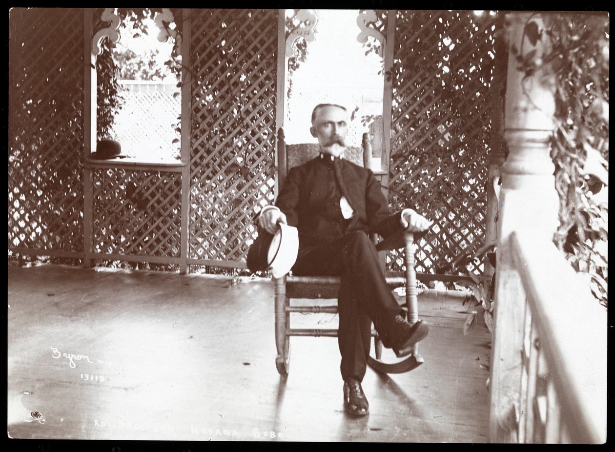 Amerikanischer Marineoffizier Admiral William Thomas Sampson, Havanna, 1902 von Byron Company