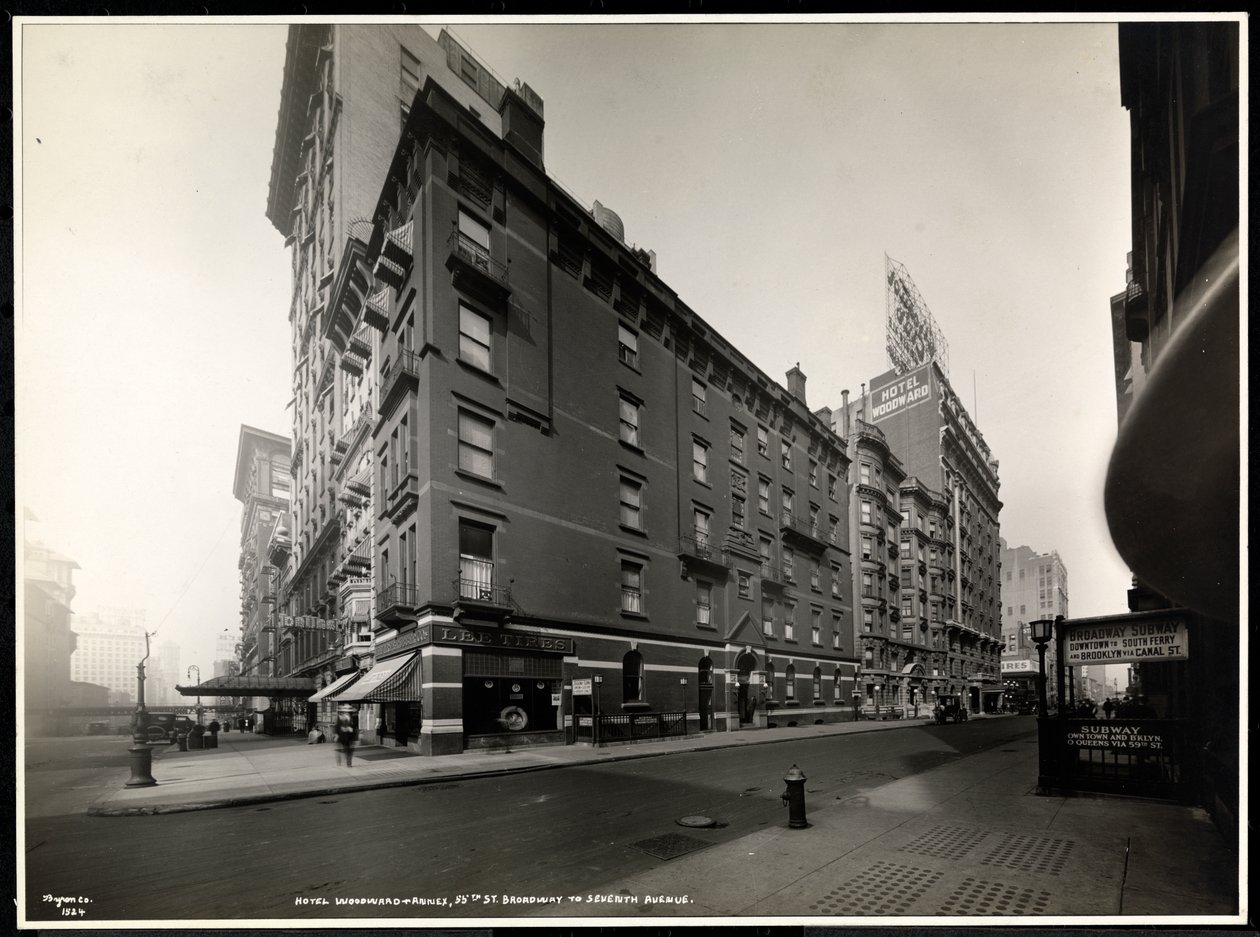 Das Hotel Woodward, Broadway und 55th Street, New York, 1920 von Byron Company
