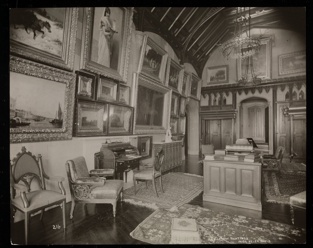 Die Kunstgalerie des Helen Gould Anwesens (ehemalige Jay Gould Residenz) in Tarrytown, New York, 1893-94 von Byron Company