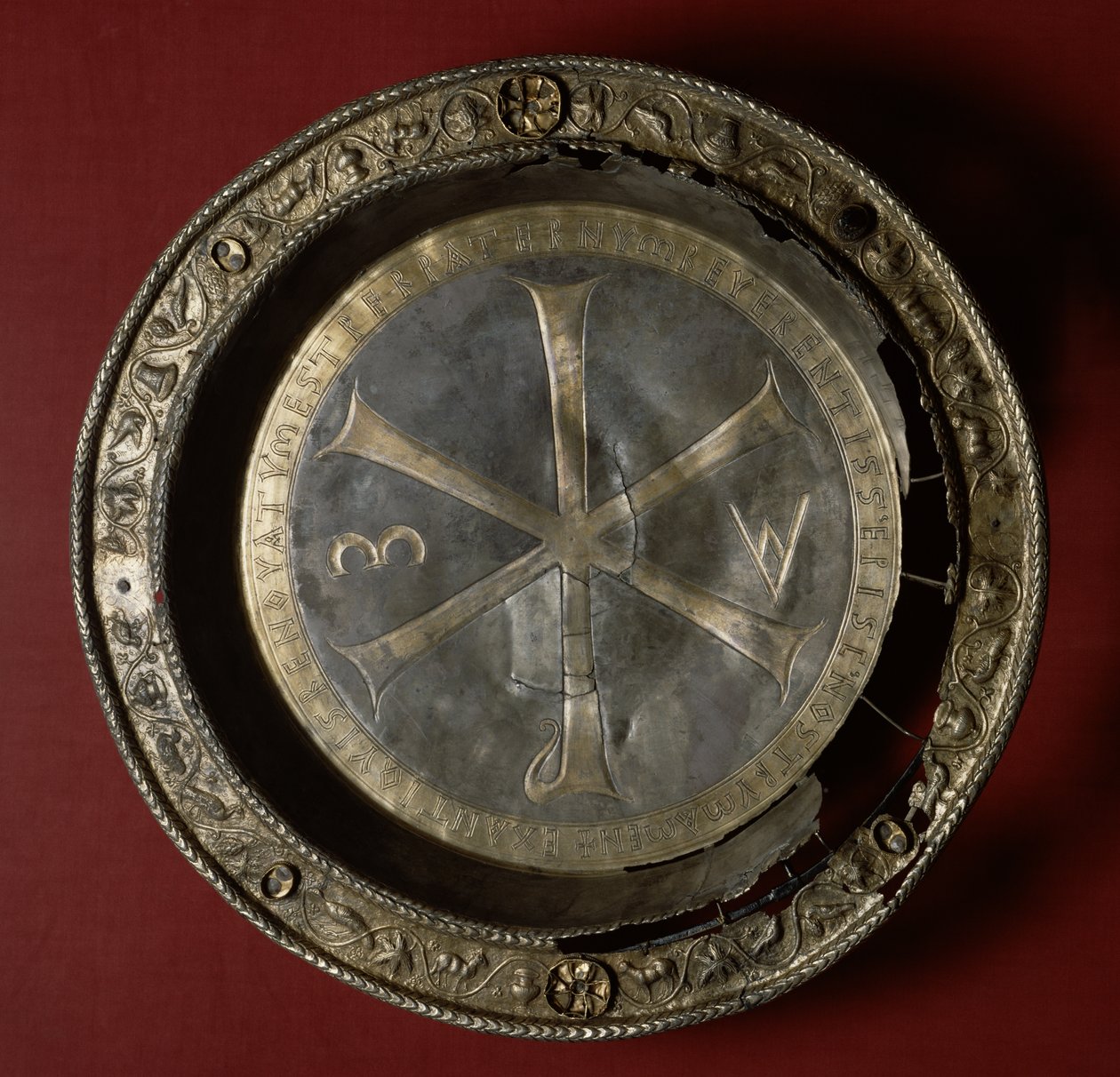 Patene von Bischof Paternus, 498 von Byzantine